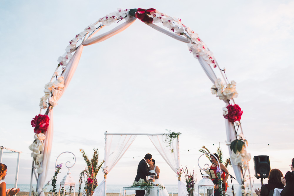 boda en playa de el rompido